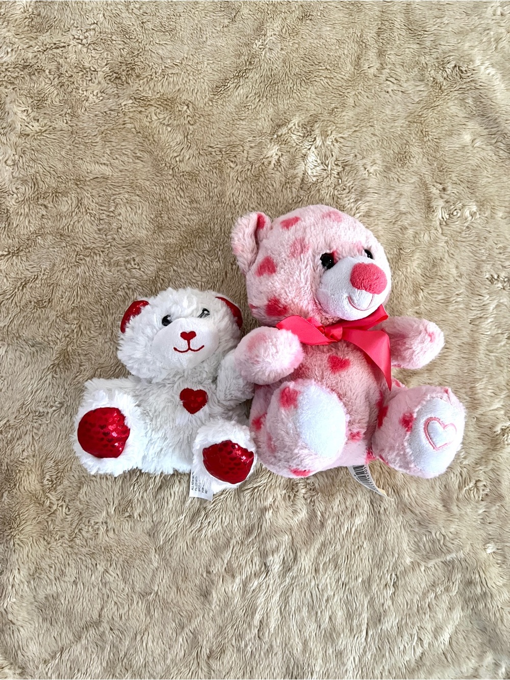 2 Heart Love Bear Small Plushies